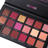 Ucanbe New 18 color rose gold eye shadow plate huda desert plate mashed potatoes Mermaid Ji Jin eye shadow makeup - V.I.P Digital Presence