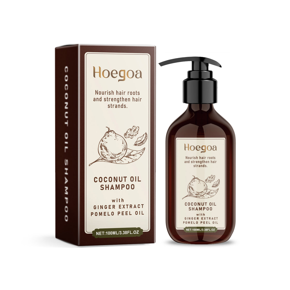 Coconut Oil Shampoo Scalp Cleansing Care Soft Shine Nourishing Hair Follicle Shampoo - V.I.P Digital Presence