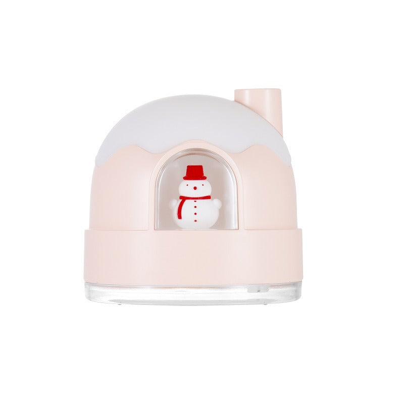 Christmas gifts Christmas gifts Snowy house night light humidifier spray water replenishing air mute humidifier - V.I.P Digital Presence