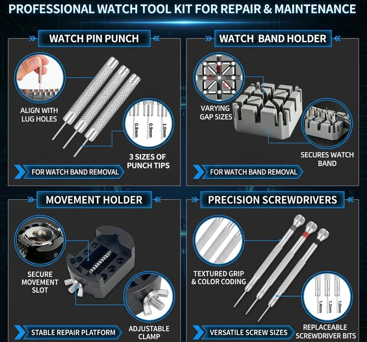 FixTime Watch Repair Tool Kit