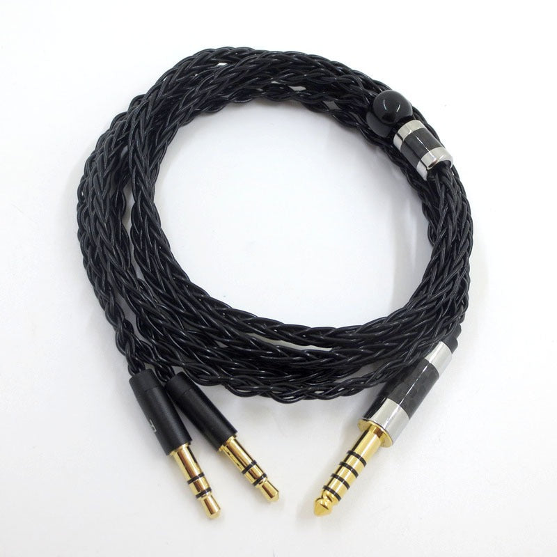 Suitable for Tianlong AH-D7100 7200 D600 HIFIMAN dual 3.5mm silver plated balanced headphone cable - V.I.P Digital Presence