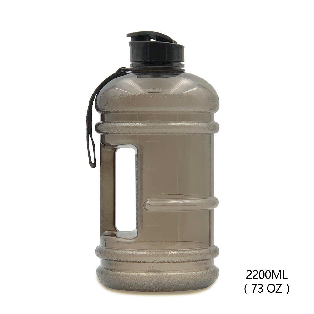 2.2L Gym Large Capacity PETG Sports Bottle Plastic Dumbbell Water Bottle Portable Bucket Cup - V.I.P Digital Presence