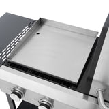 2+2 multifunctional gas barbecue grill and covered grill combination for outdoor cooking - barbecue, barbecue, pizza. - V.I.P Digital Presence