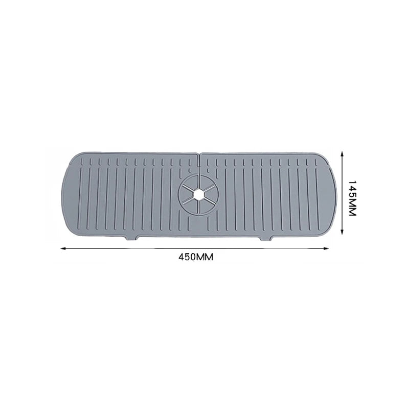 Kitchen Faucet Splash Pad Silicone Sink Faucet Splash Guard Mat Sponge Drain Rack Countertop Protector for Bath Kitchen Gadgets - V.I.P Digital Presence