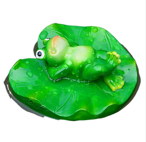 Floating Frog and Fish Pond Scenery Water Surface Decoration Water Fountain Resin - V.I.P Digital Presence