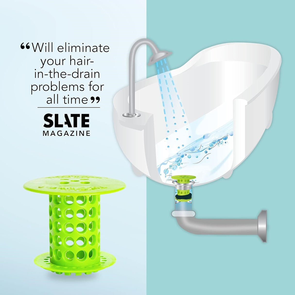Bath Stopper Plug Sink Strainer Filter Sewer Dredge Device Hair Drain Hair Catcher bathroom accessories（green） - V.I.P Digital Presence