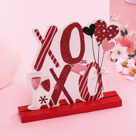Valentine's Day Love Valentine's Day desktop wooden crafts DIY cute ornaments - V.I.P Digital Presence