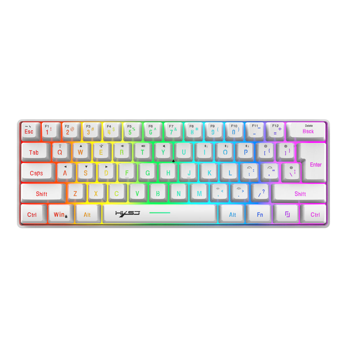 61 key keyboard Bluetooth the third mock examination 2.4G wireless keyboard RGB backlight tablet phone mini keypad - V.I.P Digital Presence