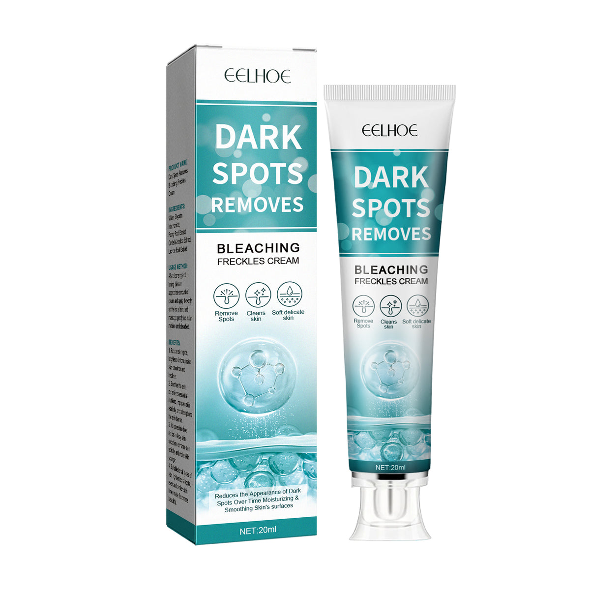 Crema blanqueadora para manchas que hidrata y humecta la piel para aclarar las manchas, crema de belleza para blanquear, iluminar y rejuvenecer la piel.