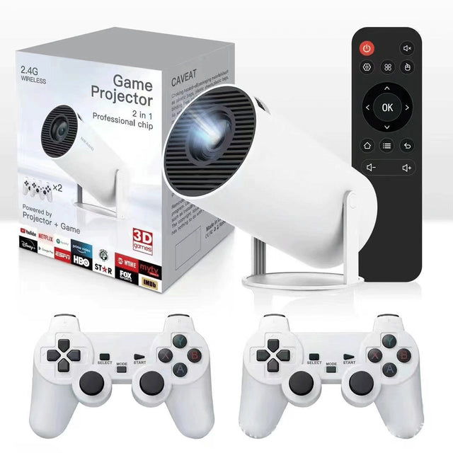 New game version HY300/P30 4K Android 11 game console HD projection home projector - V.I.P Digital Presence