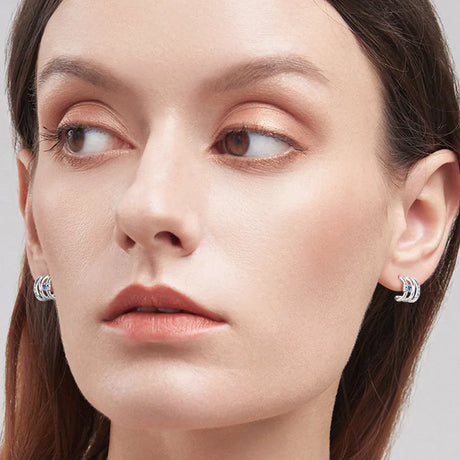 Moissanite 925 Sterling Silver Earrings - V.I.P Digital Presence