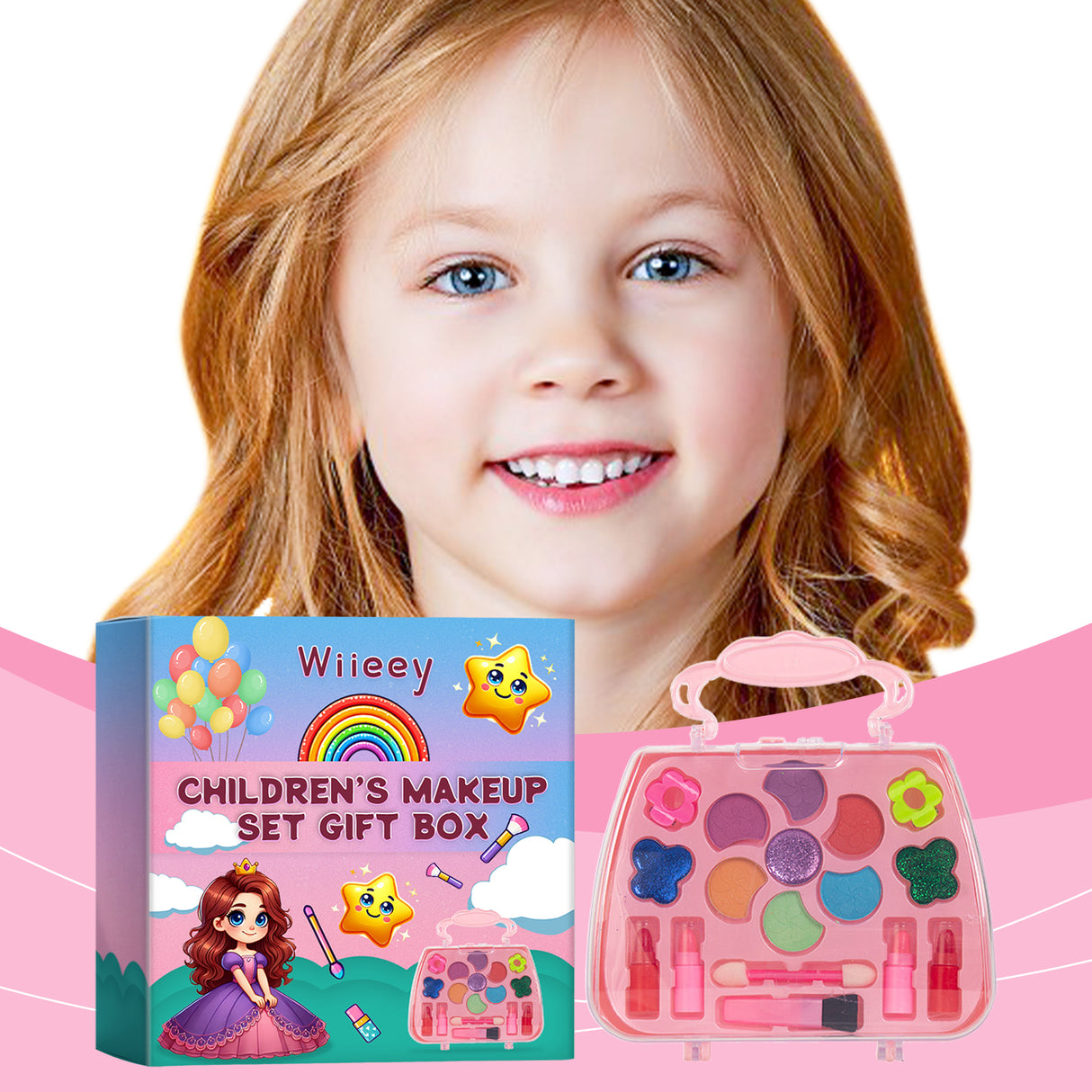 Kids Makeup Set Gift Box Kids Play Fun Girl Makeup Lipstick Eyeshadow Makeup - V.I.P Digital Presence