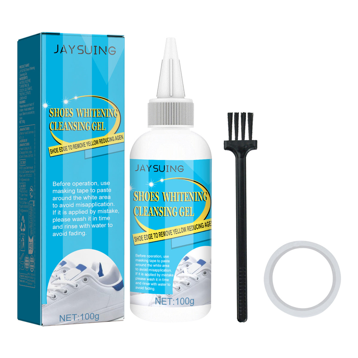 Shoes Whitening Cleansing Gel, Shoes Of Whitening Agent Disposable Shoes To Stain Bright White Artifact Cleaner - V.I.P Digital Presence