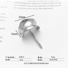 Japanese and Korean headdress accessories hairpins fashionable and simple small fresh ponytail hairpins for girls metal high-grade hair hooks and hair buckles - V.I.P Digital Presence