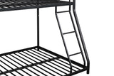 Metal Twin over Full Bunk Bed/ Heavy-duty Sturdy Metal/ Noise Reduced/ Safety Guardrail/ CPC Certified/ No Box Spring Needed - V.I.P Digital Presence