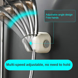 Shower Bracket Free Punching Fixed Seat Universal Shaking Head Adjustable Lotus Pod Bathroom Nozzle Flower Drying Shower Base - V.I.P Digital Presence