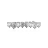 Real gold electroplated gold tooth set eight tooth full diamond hip hop tooth set tee grills - V.I.P Digital Presence