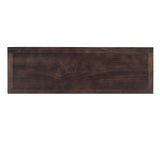 Retro Design Console Table with Two Open Shelves, Pine Solid Wood Frame and Legs for Living Room (Antique Navy+Espresso) - V.I.P Digital Presence