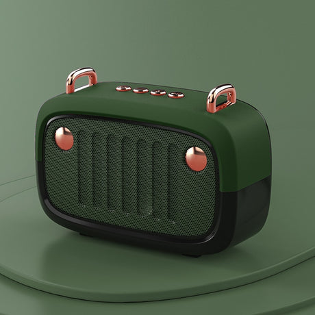 Cool Vintage Portable Bluetooth V5.0 Speaker Long Worktime Outdoor Loudspeaker Support TF Card/U Disk/FM Wireless Subwoofer - V.I.P Digital Presence