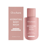 Gel de ducha corporal calmante Oceaura con fragancia suave, refrescante e hidratante.
