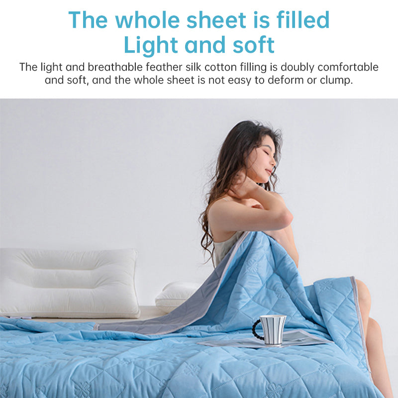 Grade A Cooling Blanket: Soft, breathable, king/queen size, summer lightweight cool comforter. - V.I.P Digital Presence