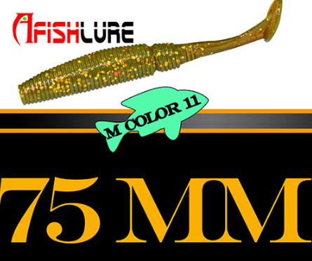 AFISHLURE 6 piezas/lote T Tail Soft Worm 3,2 g 75 mm Paddle wobbler señuelo de pesca para lubina cebo de pesca Grub Swimbait 