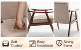 Solid wood frame living room chair, accent chair with thick backrest, casual chair Indoo - V.I.P Digital Presence