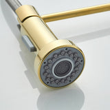 All copper spring faucet, kitchen sink with rotatable pull-out paint, black and gold dots - V.I.P Digital Presence