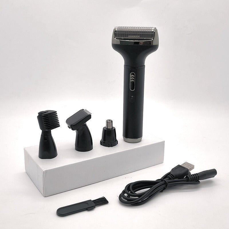 New Men's 4 in 1 Electric Razor Nose Hair Sideburns Knife Trimmer Eyebrow Grooming Set Compound - V.I.P Digital Presence