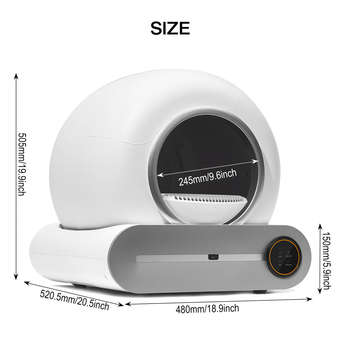 Automatic cleaning, eliminates odors, supports WiFi application control, intelligent automatic cat litter box with padding - V.I.P Digital Presence