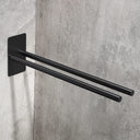 Self Adhensive Towel Rail W/O Drilling Bathroom Towel Bar Stainless Steel Two-Arm Towel Holder - V.I.P Digital Presence