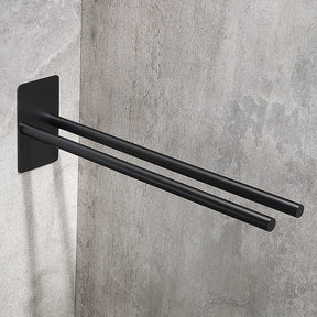 Self Adhensive Towel Rail W/O Drilling Bathroom Towel Bar Stainless Steel Two-Arm Towel Holder - V.I.P Digital Presence
