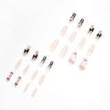 Girl Black Flame Y2K Style Wearing Nail Products Nail Patch Nail Patch Removable Nail Piece Fake Nail - V.I.P Digital Presence