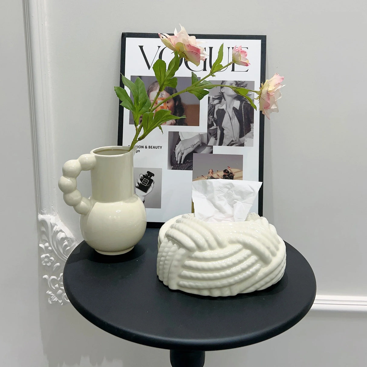 Ceramic Tissue Box Silver Twine Grain Napkin Carton Toilet Paper Holder Napkin Dispenser Holder Home Decoraction Organizers - V.I.P Digital Presence