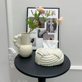 Ceramic Tissue Box Silver Twine Grain Napkin Carton Toilet Paper Holder Napkin Dispenser Holder Home Decoraction Organizers - V.I.P Digital Presence