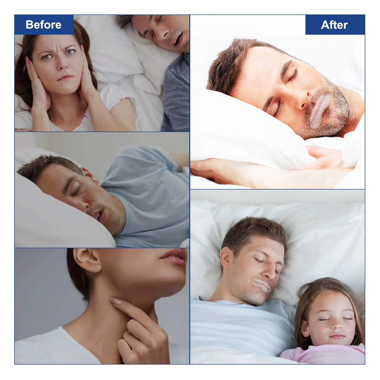 ELAIMEI Anti Snoring Sleep Strips Disposable Gentle Mouth Tape for Better Nose Breathing Reduce Mouth Dryness Sore Throat - V.I.P Digital Presence