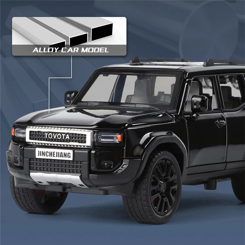 1: 32 Prado car model alloy sound and light simulation SUV domineering off-road vehicle boy toy car decoration - V.I.P Digital Presence