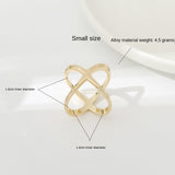 Creative Rice King Star Gold-Plated Scarf Buckle Multi-Purpose X Cross Hollow Smooth Surface Scarf Square Shawl Buckle - V.I.P Digital Presence