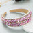 Fashion Design Colorful Turquoise Set Diamond Wide Edge Fabric Candy Color Headband Versatile Headwear - V.I.P Digital Presence