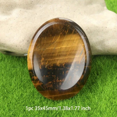 Thumb Worry Stones Oval Massage Quartz Healing Crystal Chakra Energy Therapy Meditation Spiritual Natural Gemstone Decor - V.I.P Digital Presence