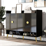 U-Can shoe cabinet with door, 11 layers with adjustable shelves, modern wooden shoe cabinet (PVC surface) - V.I.P Digital Presence