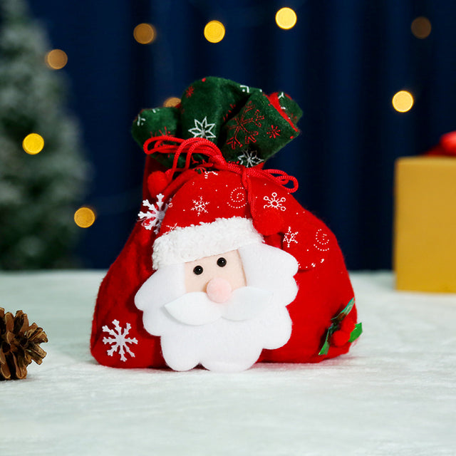 Christmas Creative English Apple Bag Santa Claus Children's Gift Bag Candy Bag Christmas Gift Christmas Bag Bundle - V.I.P Digital Presence
