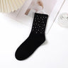 Spring and Autumn New Fairy Style Heavy Industry Starry Sky Hot Diamond Socks Light Luxury Versatile Middle Tube Socks - V.I.P Digital Presence