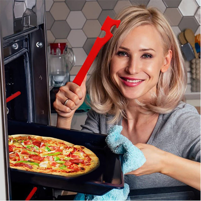 Oven baking tray tool kitchen multifunctional push-pull rod non scalding hand push-pull device - V.I.P Digital Presence