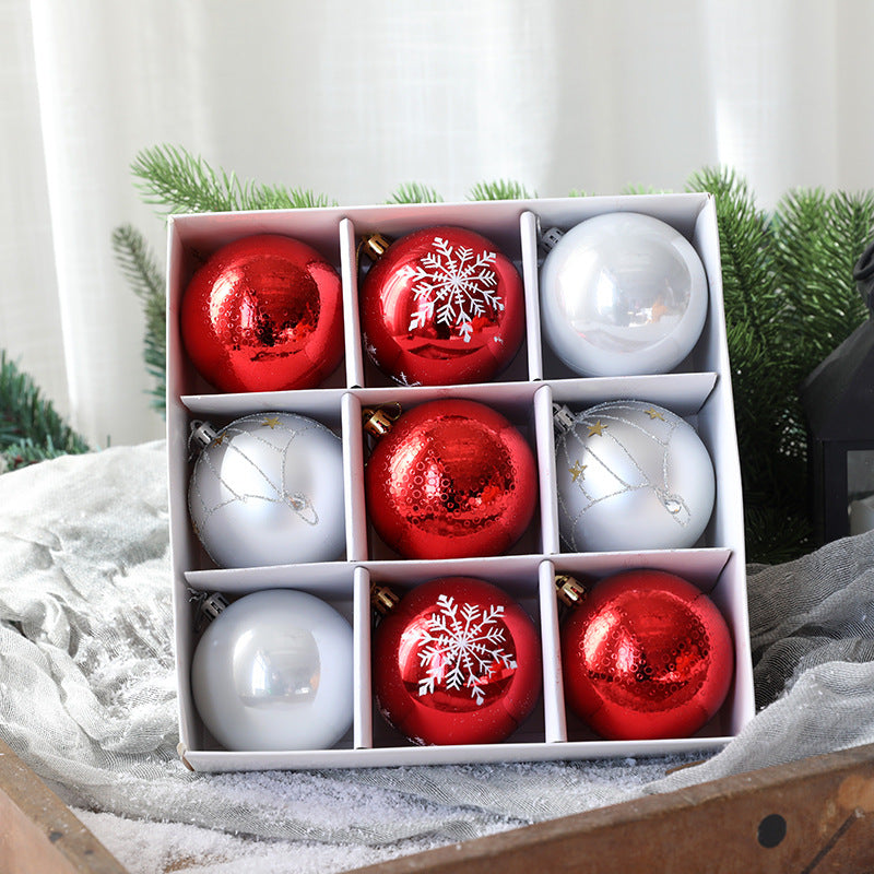 Christmas Ball Set Gift Box Christmas Painting Gift Pack Ball Christmas Tree Decoration Pendant - V.I.P Digital Presence