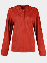 Textured Long Sleeve Hoodie - V.I.P Digital Presence