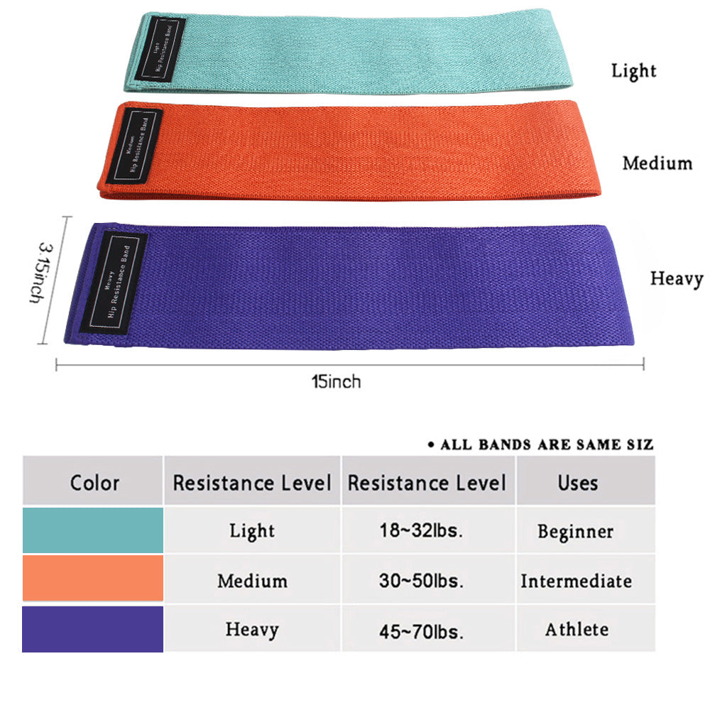 Body shaping squat hip circle yoga fitness tension belt resistance belt stretch belt - V.I.P Digital Presence