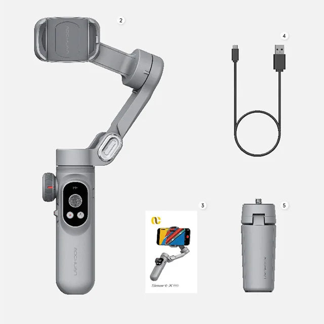 XPro mobile phone three-axis anti shake stabilizer Tiktok short video VLOG shooting handheld PTZ live broadcast support - V.I.P Digital Presence
