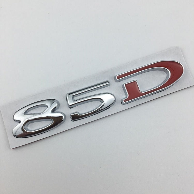 Suitable for Tesla MODEL3 S X Y 75D 85D 90D 100D displacement tail label metal car sticker - V.I.P Digital Presence