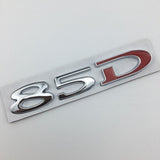 Suitable for Tesla MODEL3 S X Y 75D 85D 90D 100D displacement tail label metal car sticker - V.I.P Digital Presence
